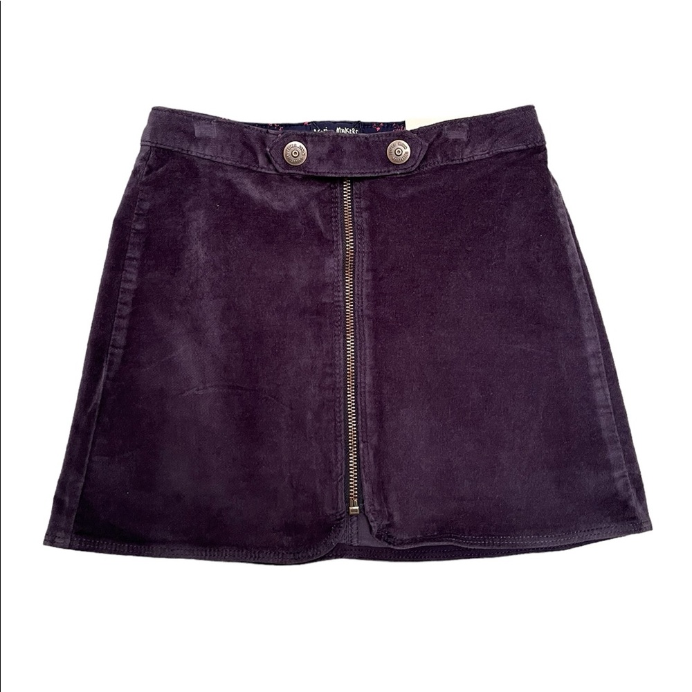Zara Girls Casual Collection. Denim Market Velvet Zipper Skirt. New With Tag.